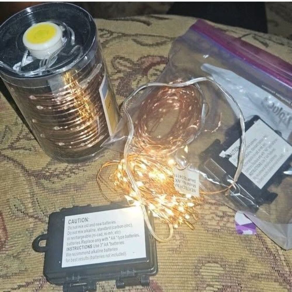Hampton Bay LED Copper String Light 16 ft Indoor Outdoor Decoration